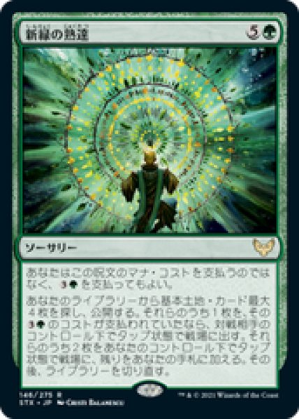 画像1: 【Foil】【日本語版】《新緑の熟達/Verdant Mastery》[STX] (1)